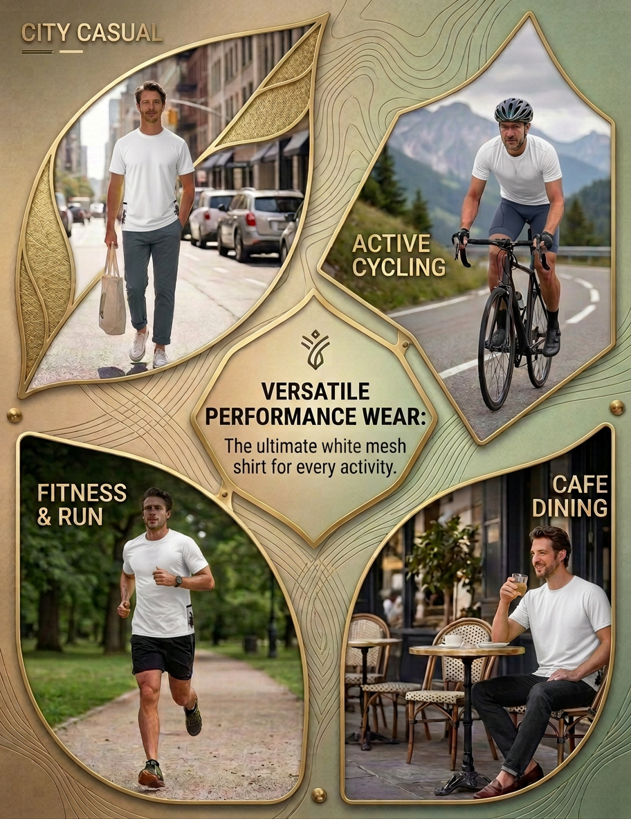 AD2 Men’s Outdoor Performance Short Sleeve T‑Shirt, Lightweight Quick‑Dry UPF Sun Protection Breathable Crew Neck Top for Hiking Mountaineering Running Casual Daily