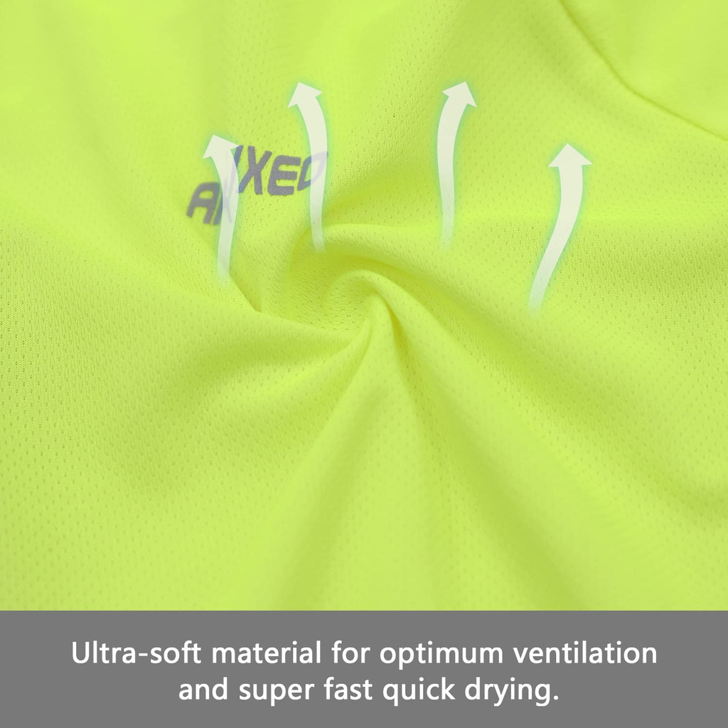 AD3 Men’s Outdoor Performance Short Sleeve T‑Shirt, Lightweight Quick‑Dry UPF Sun Protection Breathable Crew Neck Top for Hiking Mountaineering Running Casual Daily