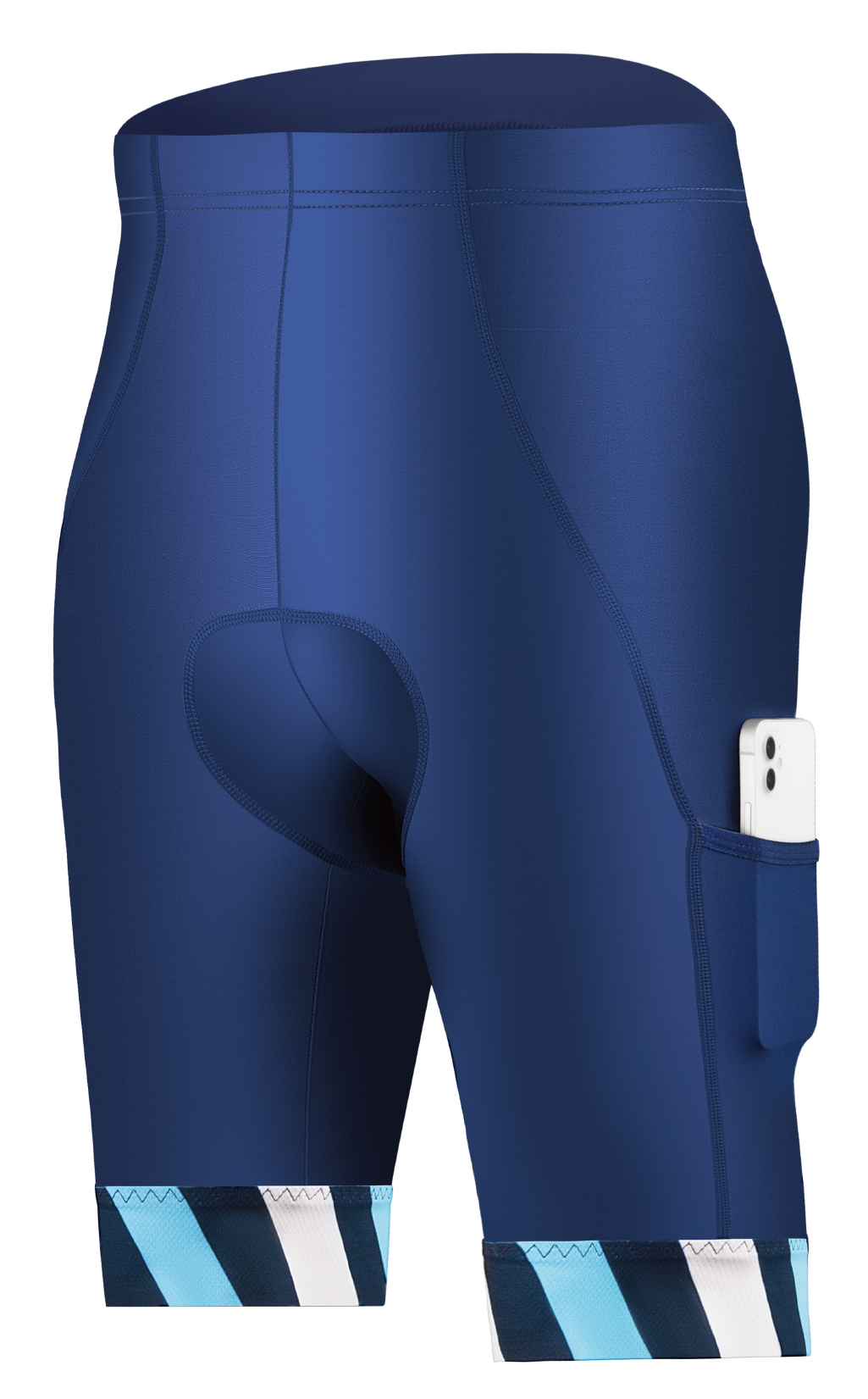 CEROTIPOLAR B58 Men's Cargo Bike Shorts, 4D Padded Anti-Chafe Compression Bike Shorts with Large Phone Side Pockets UPF50+