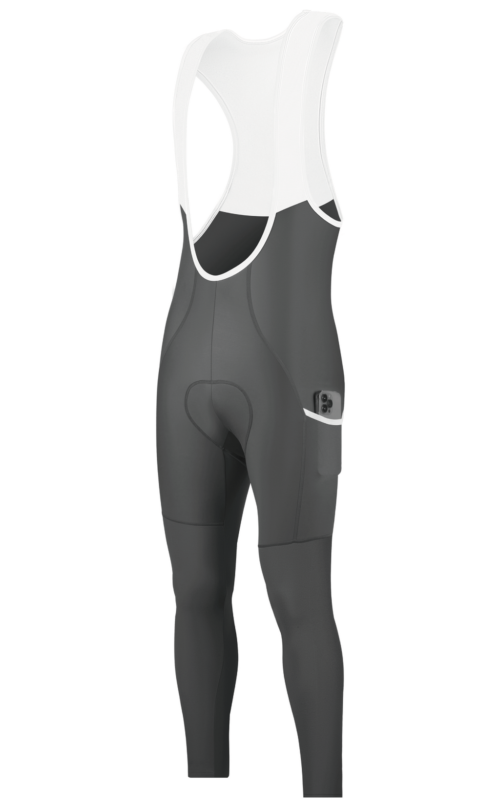 D32 Thermal Fleece Cycling Bib Tights, Bike Bib Pants for Winter