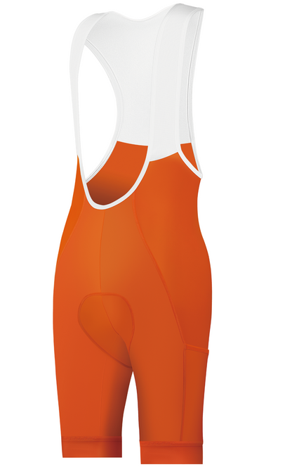 Orange Cargo Cycling Bib Shorts- B61