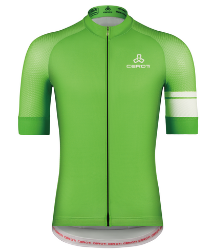 Green Snug Fit AirCool Cycling Jersey-C30