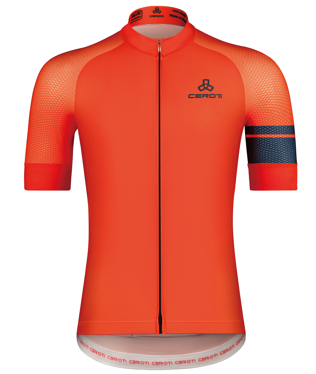 C29 CEROTIPOLAR Men's Snug Fit AirCool Cycling Jersey Bike Shirts Quick-dry Cycling Jersey with Full Zipper, Light Weight Fabric, 3 Rear Pockets for Road, Gravel & MTB