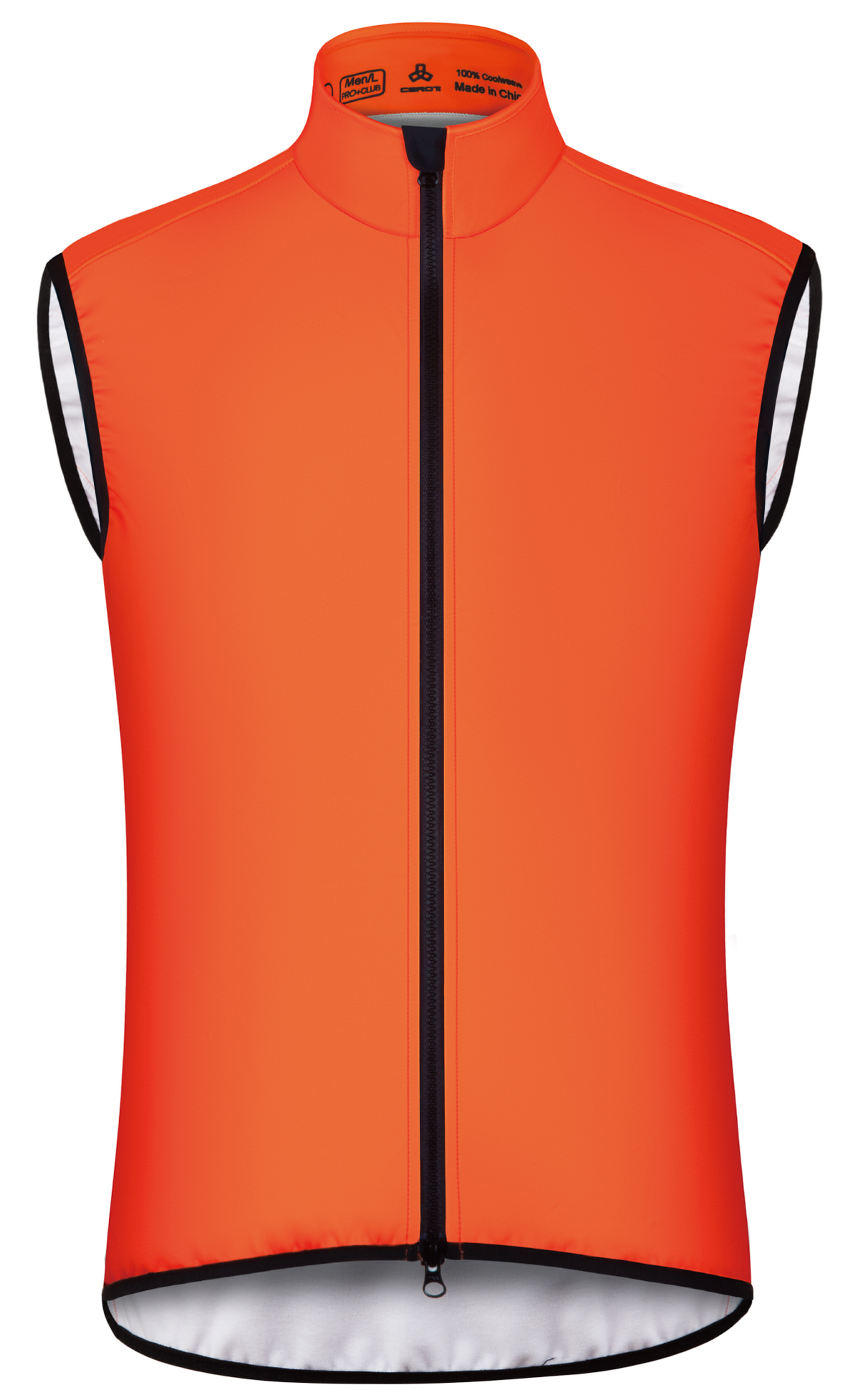 D28 CEROTIPOLAR Thermal Fleece Cycling Vest,Wind‑Rain Proof for Biking 3‑Layer Wind‑Rain‑Proof Fabric,Two‑Way Zipper,Wind‑Blocking High Collar & 3 Rear Pockets