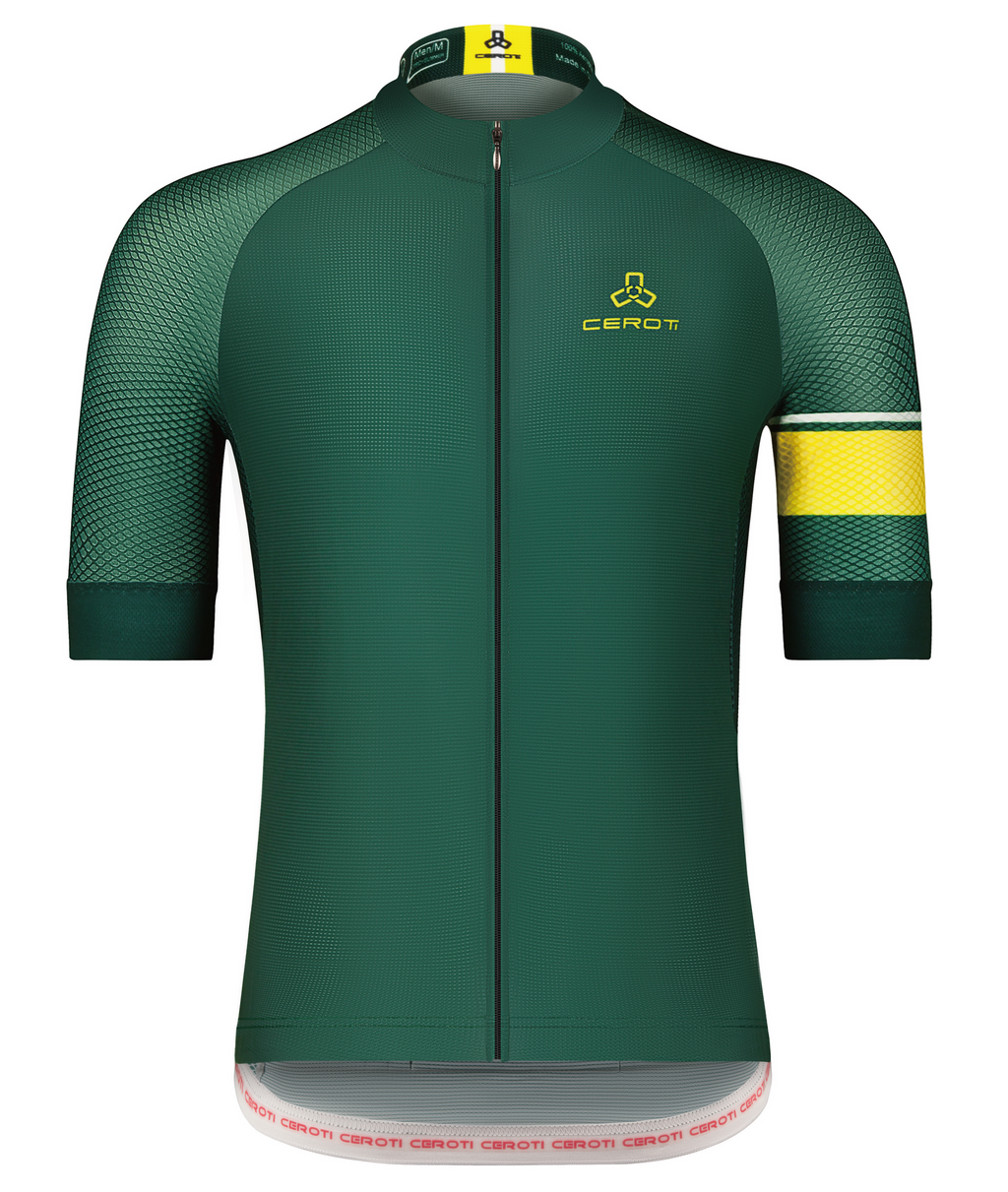 C9 CEROTIPOLAR Men's Snug Fit AirCool Cycling Jersey Bike Shirts Quick-dry Cycling Jersey with Full Zipper, Light Weight Fabric, 3 Rear Pockets for Road, Gravel & MTB
