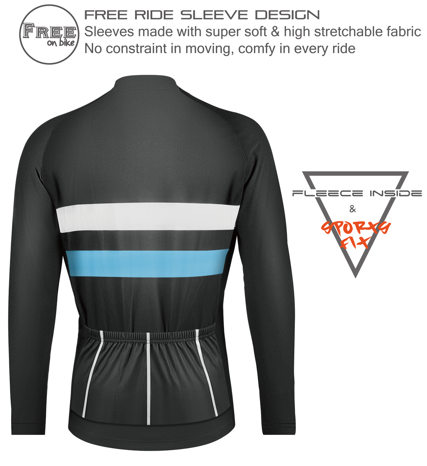 Club Fit Fleeced Long Sleeve Jersey-D9