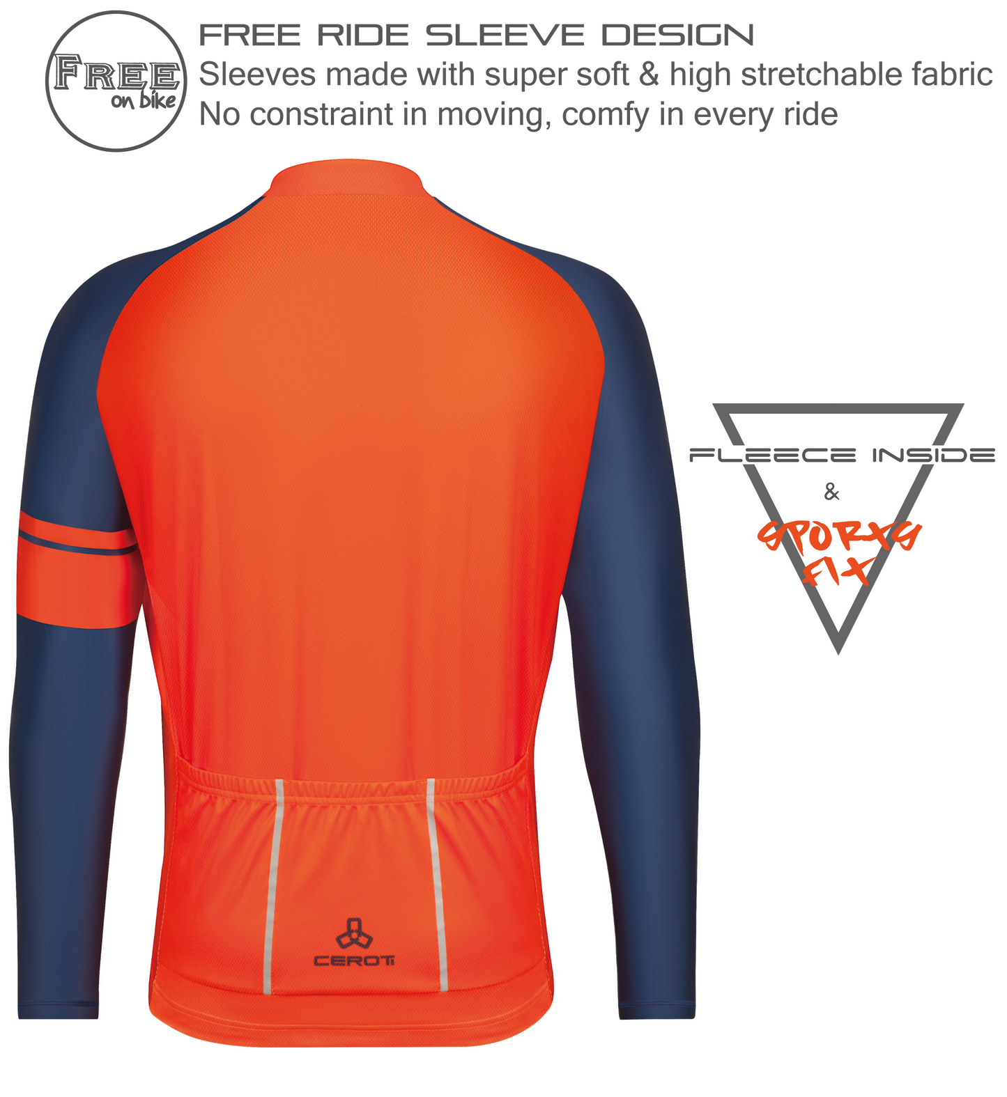 Club Fit Fleeced Long Sleeve Jersey-D27