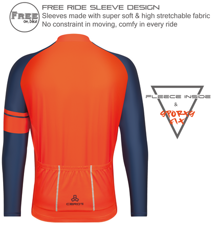 Club Fit Fleeced Long Sleeve Jersey-D27