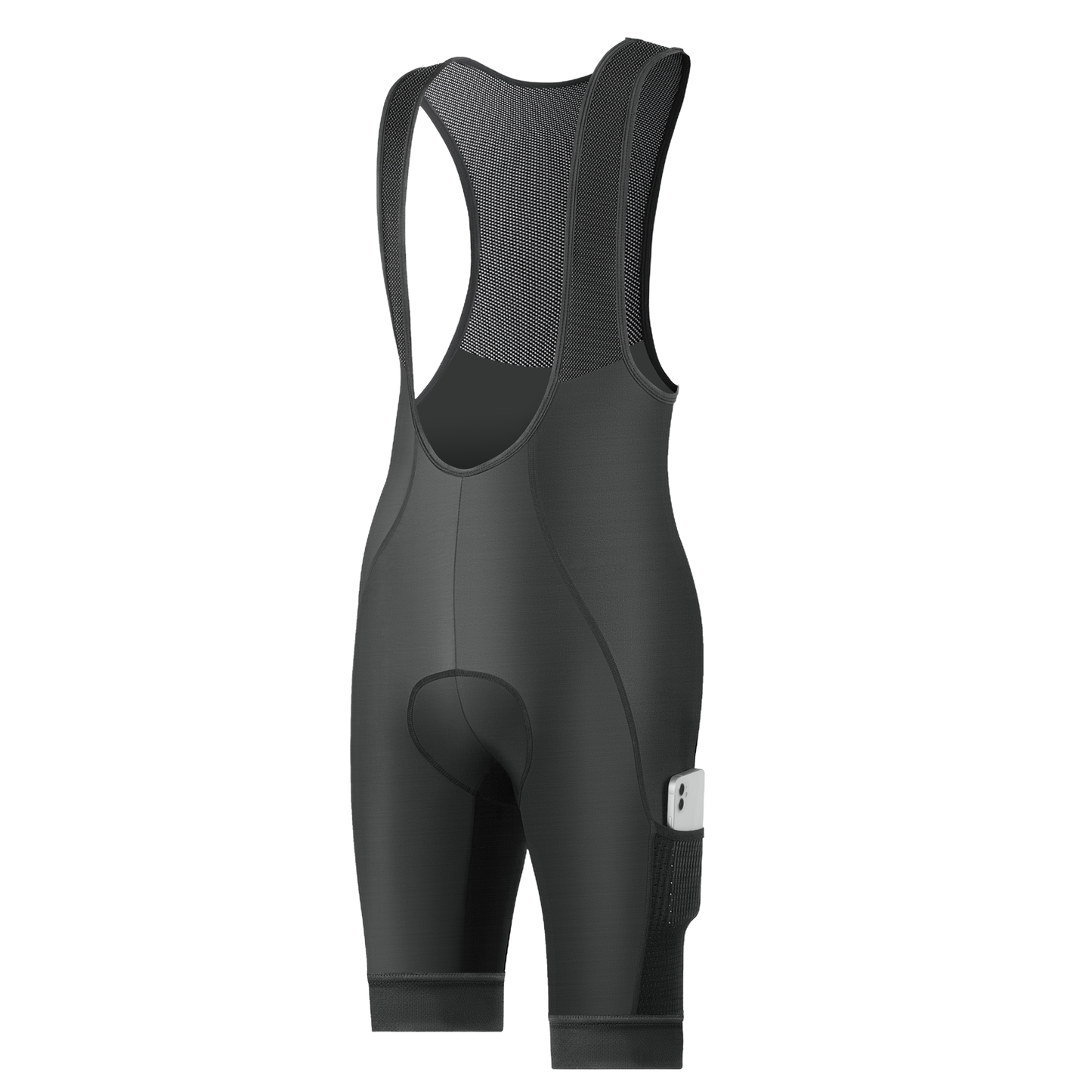 Black Cargo Cycling Bib Shorts - B53