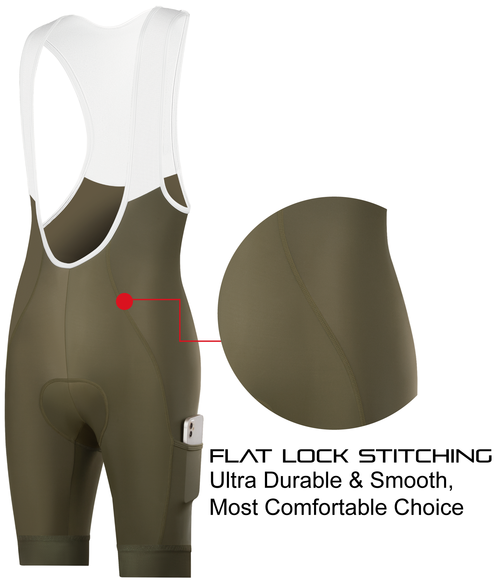 CEROTIPOLAR B60 Men's Cycling Bib Shorts with 4D MaxCool Pad, Ergonomic Cut | Bike Bibs for Road, Gravel&MTB|Breathable Wicking Compression Fabric|Anti-slip Cuff|4Cargo+1 Rear Pockets|UPF50+