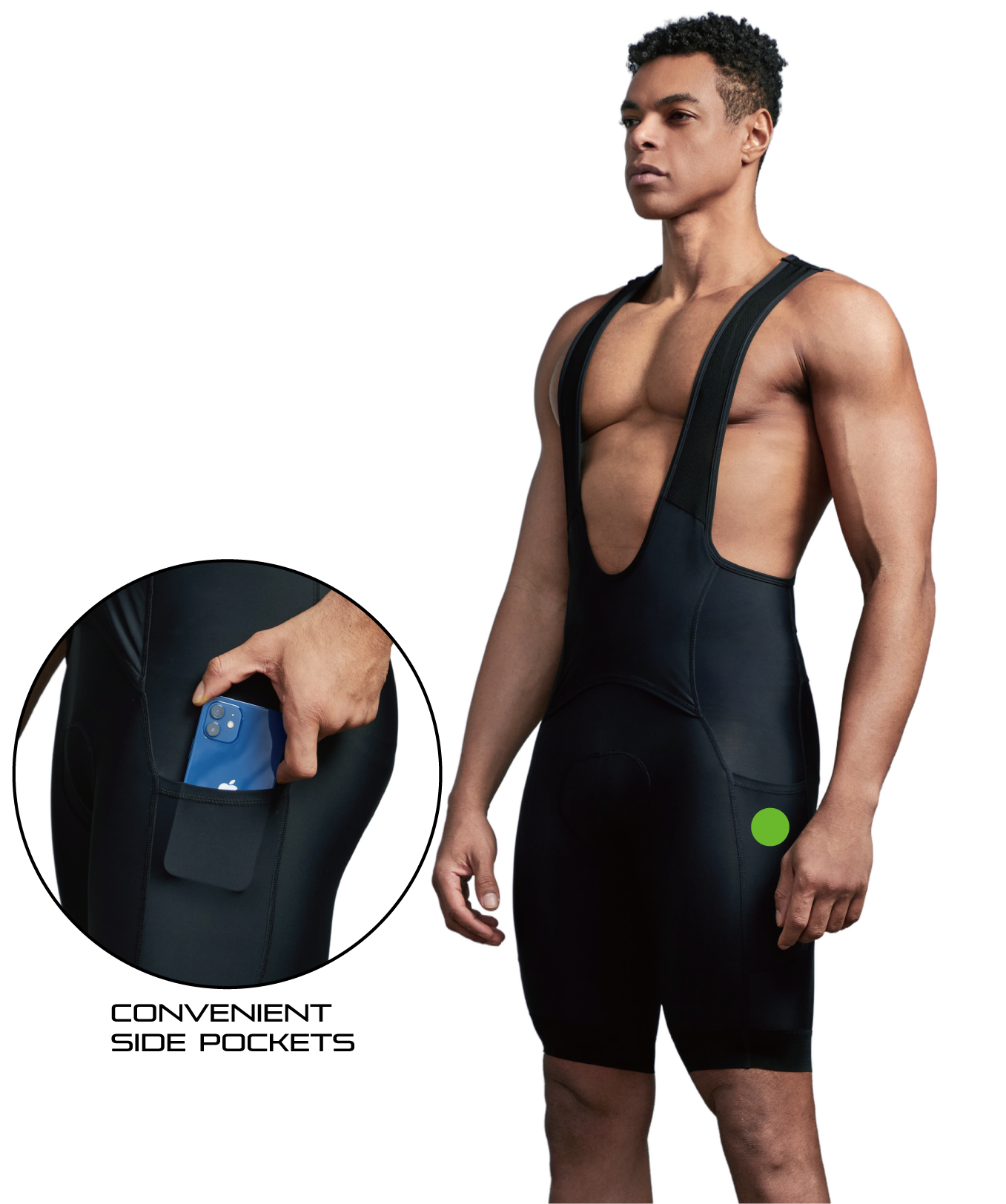 CEROTIPOLAR B67 Men's Pee Opening Cycling Bibs Shorts Padded，Gravel Bike Biking bib Shorts Bicycle Shorts UPF50+