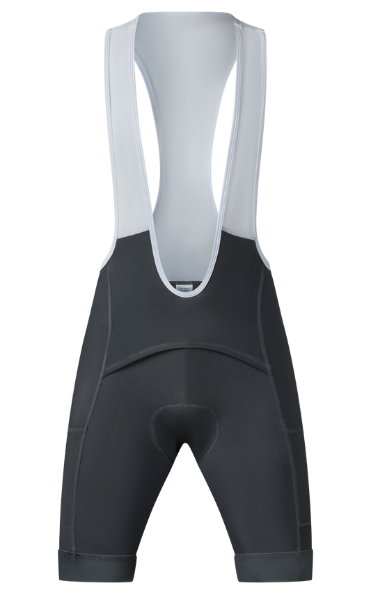 Gray PP-Panel Cycling Bib Shorts-B69