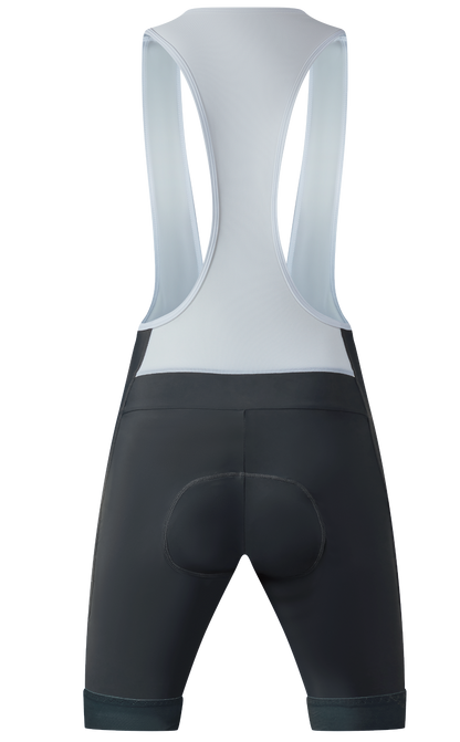 Gray PP-Panel Cycling Bib Shorts-B69