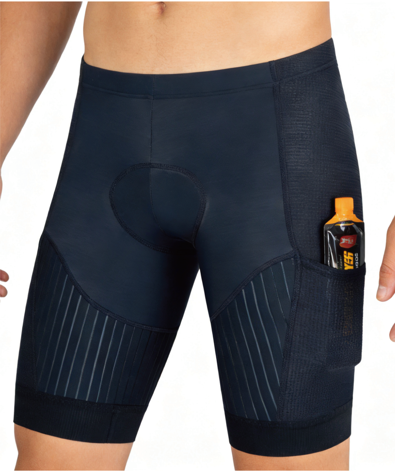CEROTIPOLAR Aero Speed+ Men's Triathlon Shorts Side Pockets 3D Fabric, Moisture Wicking, Quick Dry, Breathable, UPF50+