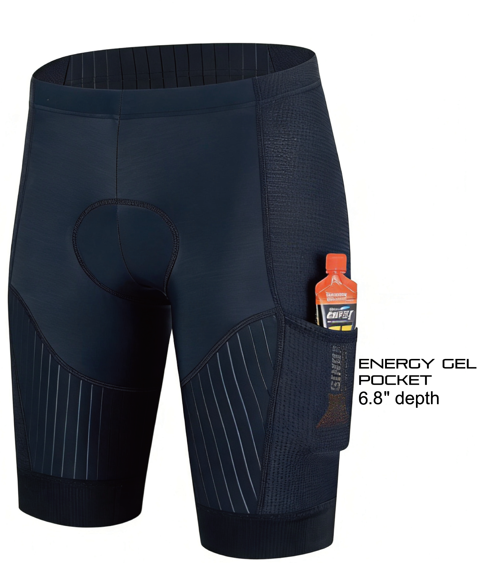 CEROTIPOLAR Aero Speed+ Men's Triathlon Shorts Side Pockets 3D Fabric, Moisture Wicking, Quick Dry, Breathable, UPF50+
