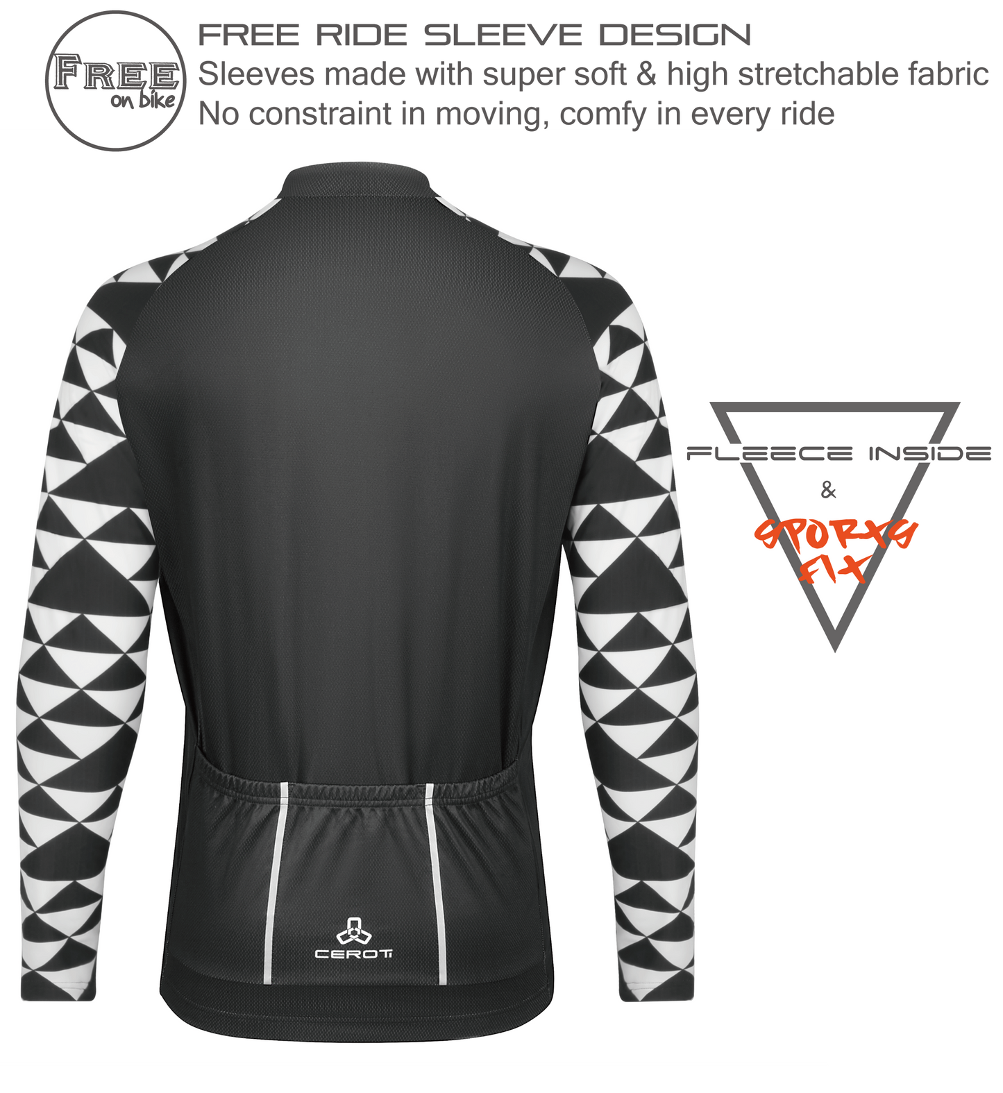 Club Fit Fleeced Long Sleeve Jersey-D23