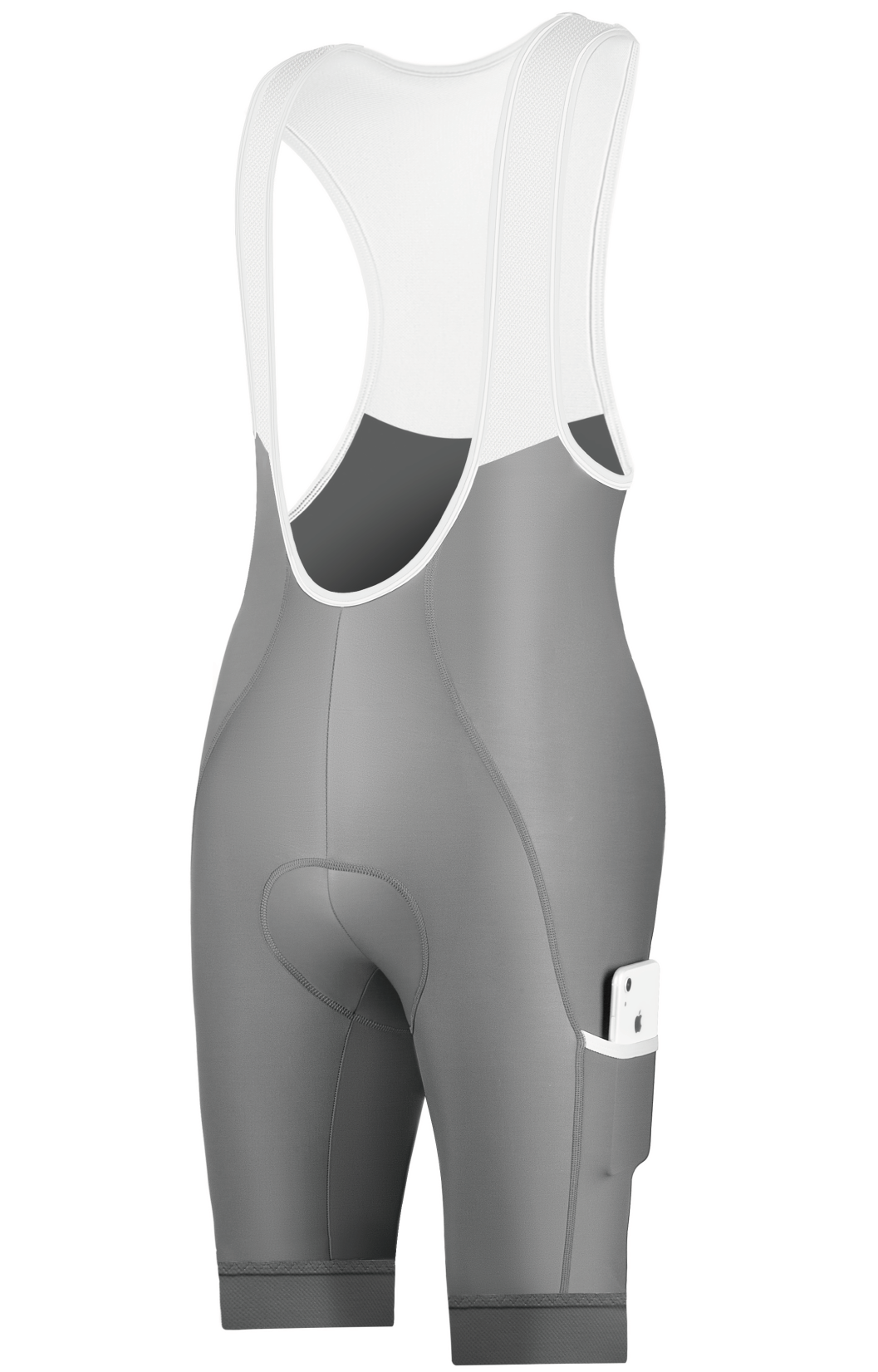 Gray Cargo Cycling Bib Shorts- B56