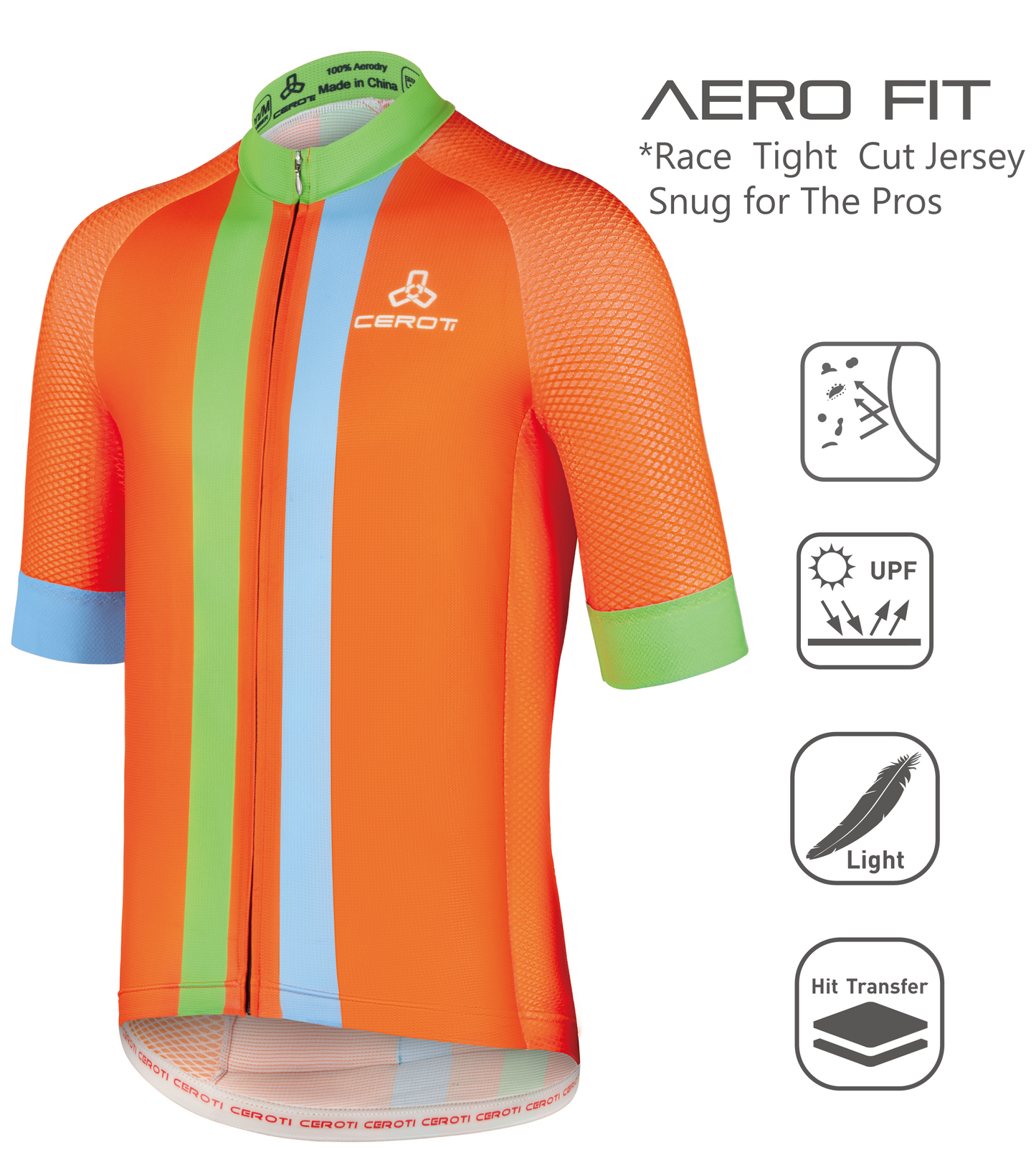 Snug Fit AirCool Cycling Jersey-C36