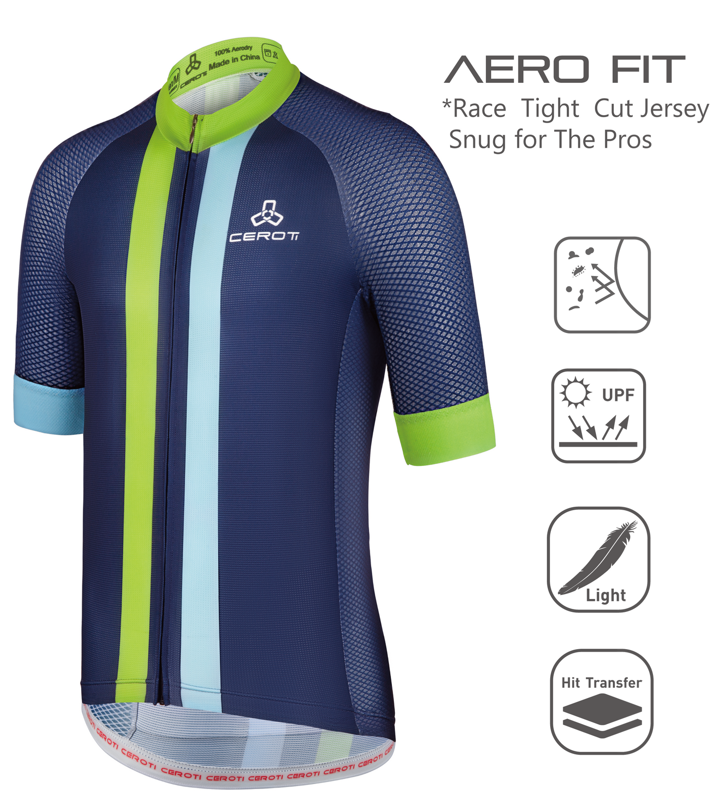 Snug Fit AirCool Cycling Jersey-C37