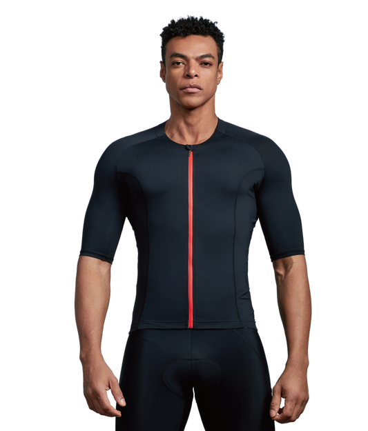 Club Fit Black Wind Speed Cycling Jersey- C50