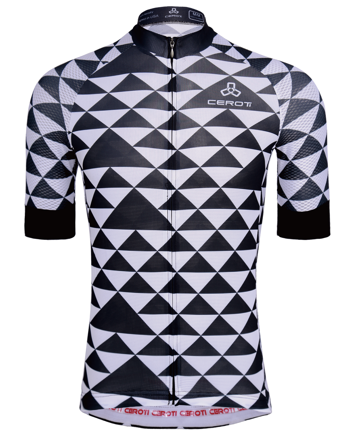 C6 CEROTIPOLAR Men's Snug Fit AirCool Cycling Jersey Bike Shirts Quick-dry Cycling Jersey with Full Zipper, Light Weight Fabric, 3 Rear Pockets for Road, Gravel & MTB