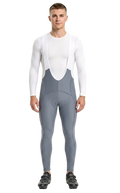 D36 Thermal Fleece Bathroom Access Cycling Bib Pants Thermal Fleece Lined, 4D Padded Chamois, Side Pockets, Winter Road, Gravel&MTB