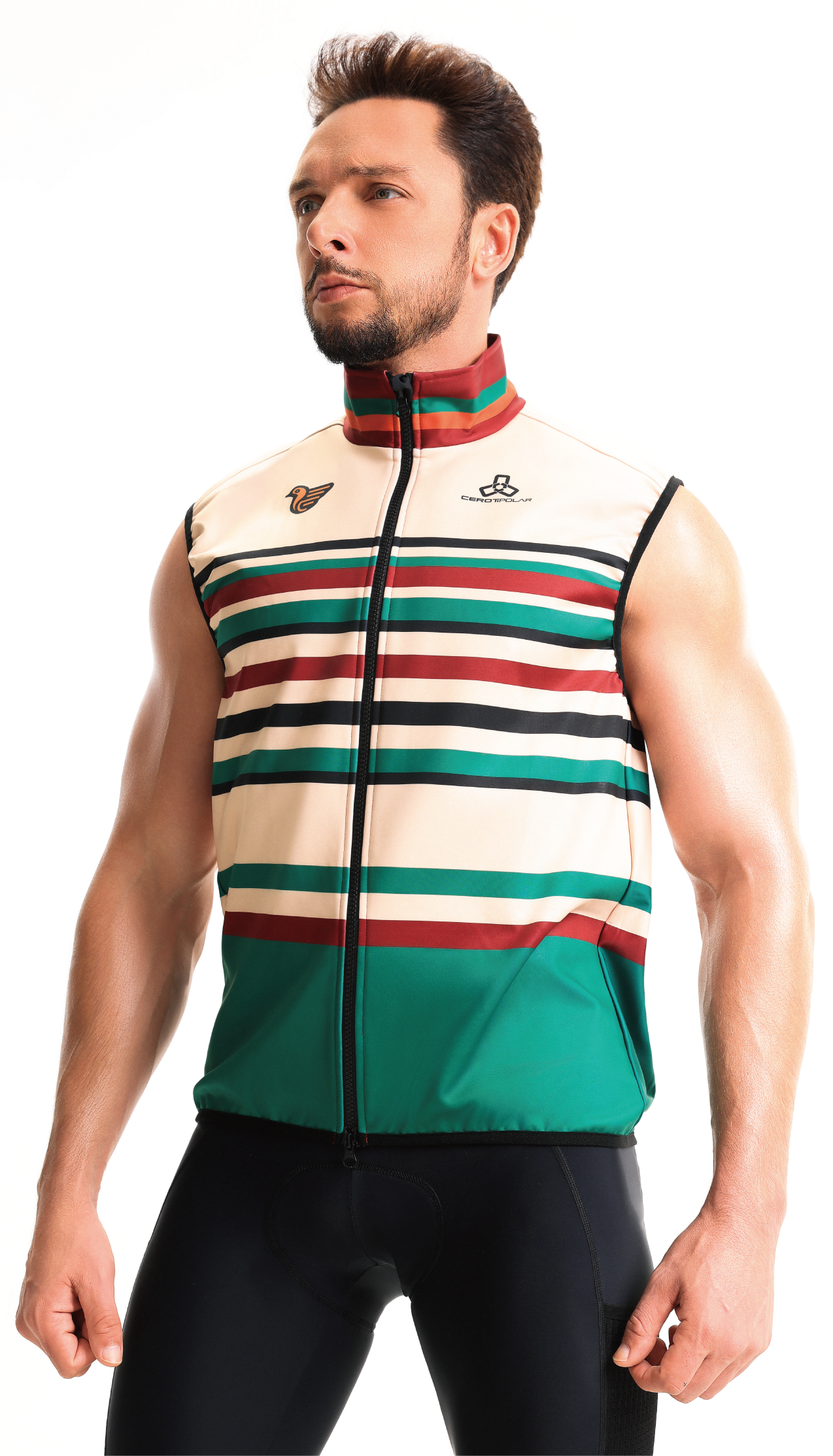 Club Fit Men's Thermal Fleece Cycling Vest-D39