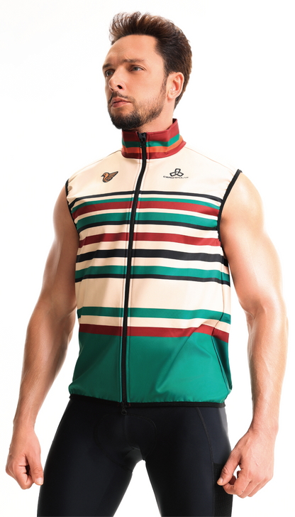 Club Fit Men's Thermal Fleece Cycling Vest-D39