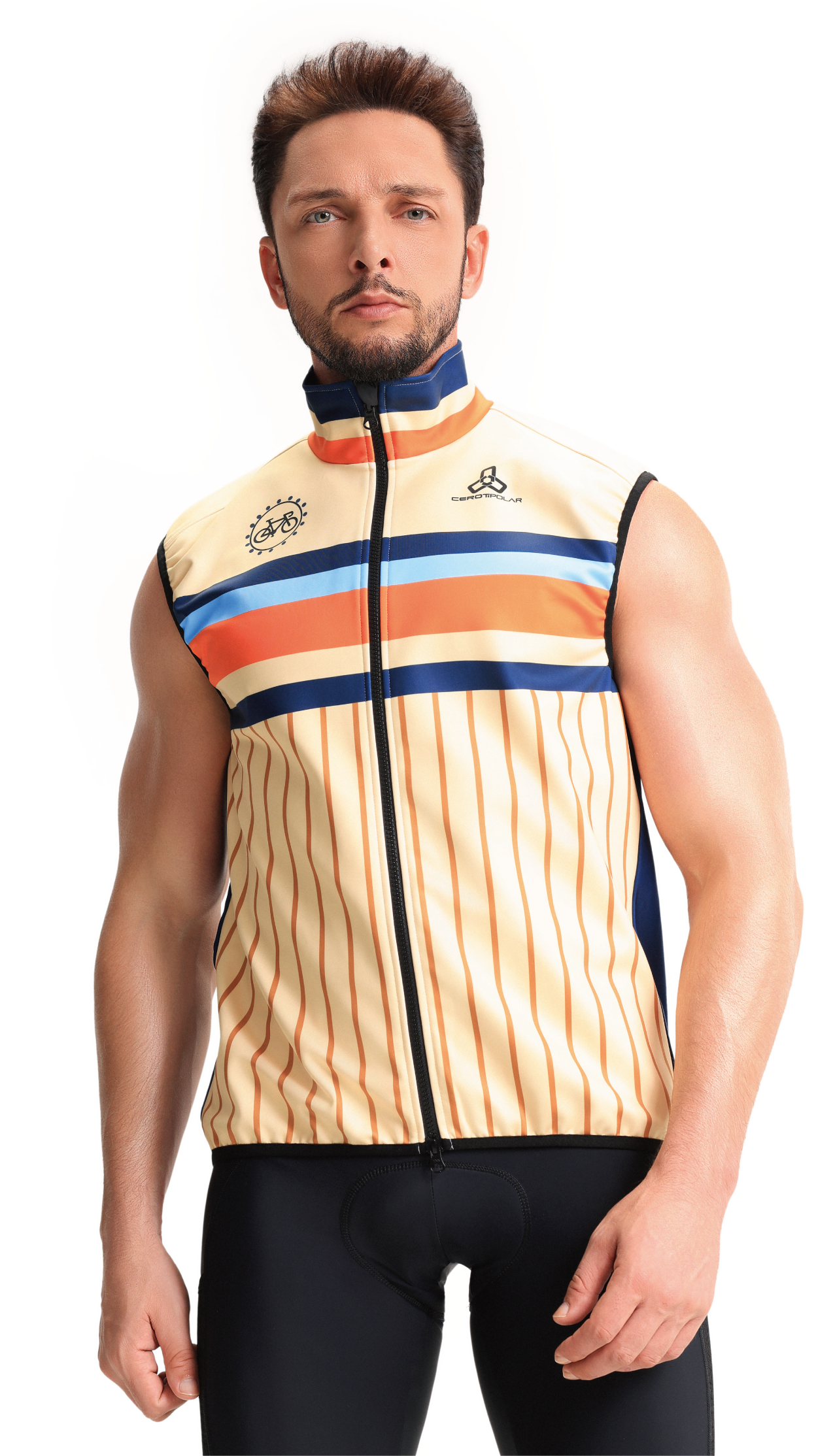 Club Fit Men's Thermal Fleece Cycling Vest-D42