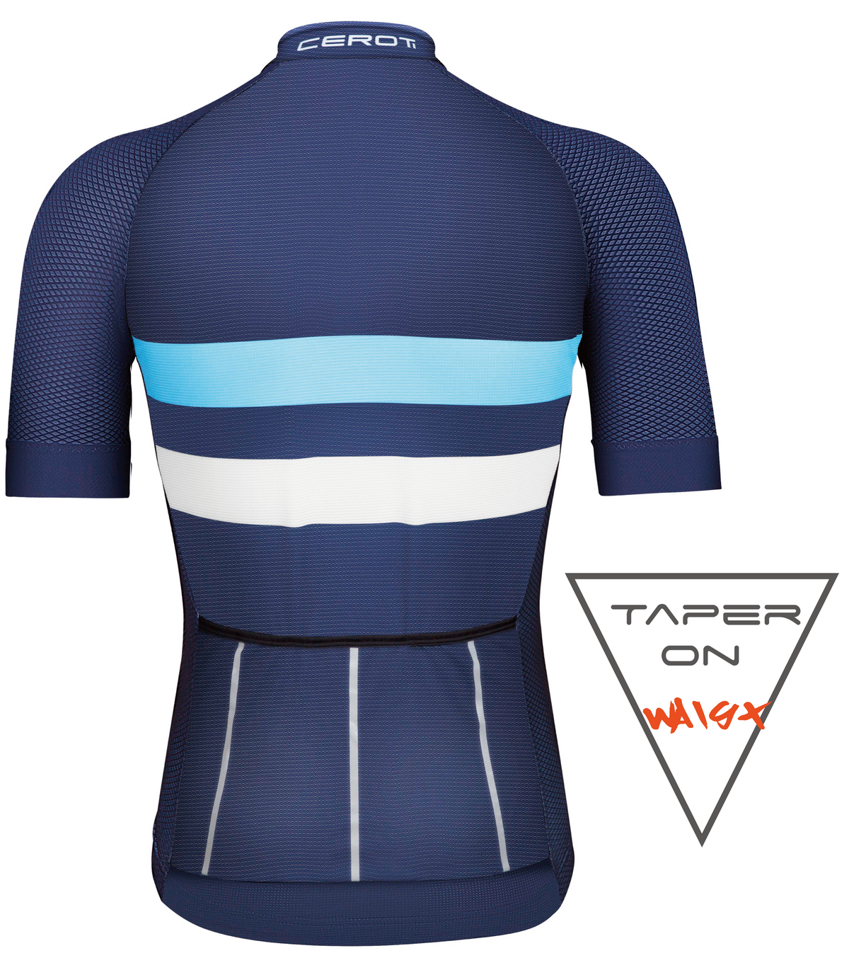 C12 CEROTIPOLAR Men's Snug Fit AirCool Cycling Jersey Bike Shirts Quick-dry Cycling Jersey with Full Zipper, Light Weight Fabric, 3 Rear Pockets for Road, Gravel & MTB