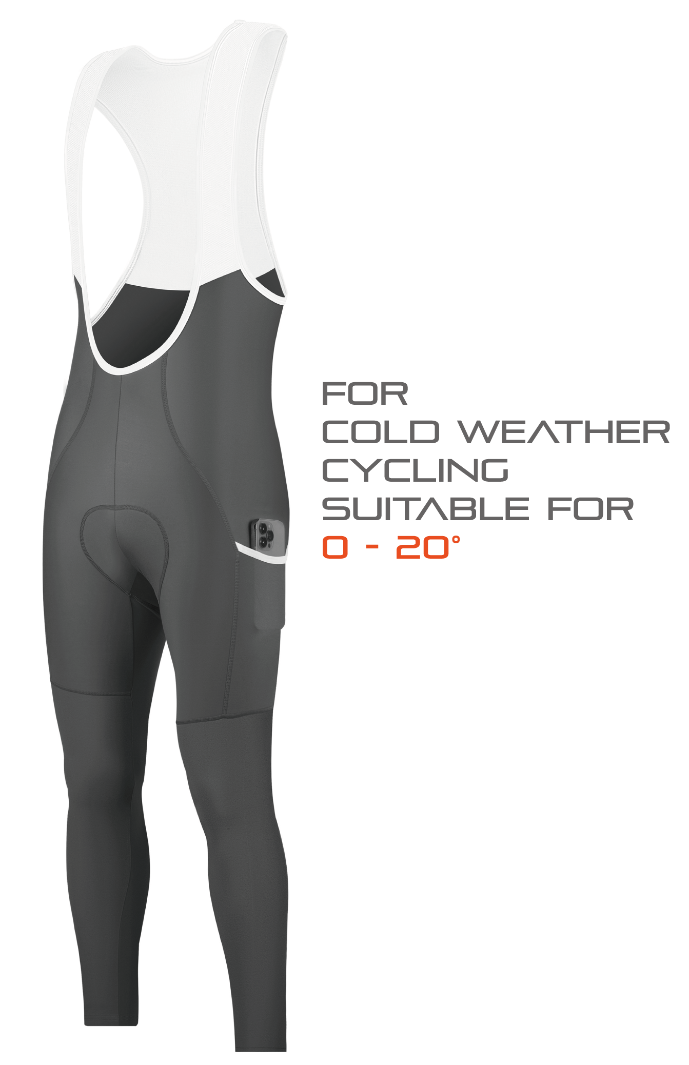 Men's Thermal Bib Tight with Five Pocket-D32