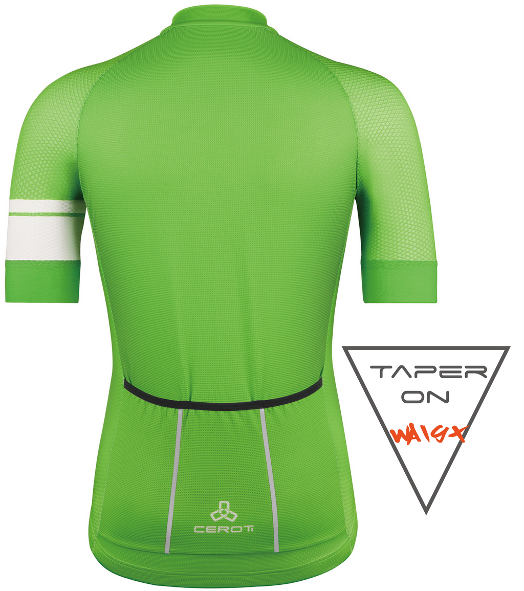 C30 CEROTIPOLAR Men's Snug Fit AirCool Cycling Jersey Bike Shirts Quick-dry Cycling Jersey with Full Zipper, Light Weight Fabric, 3 Rear Pockets for Road, Gravel & MTB