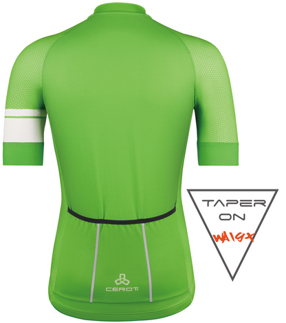 Green Snug Fit AirCool Cycling Jersey-C30