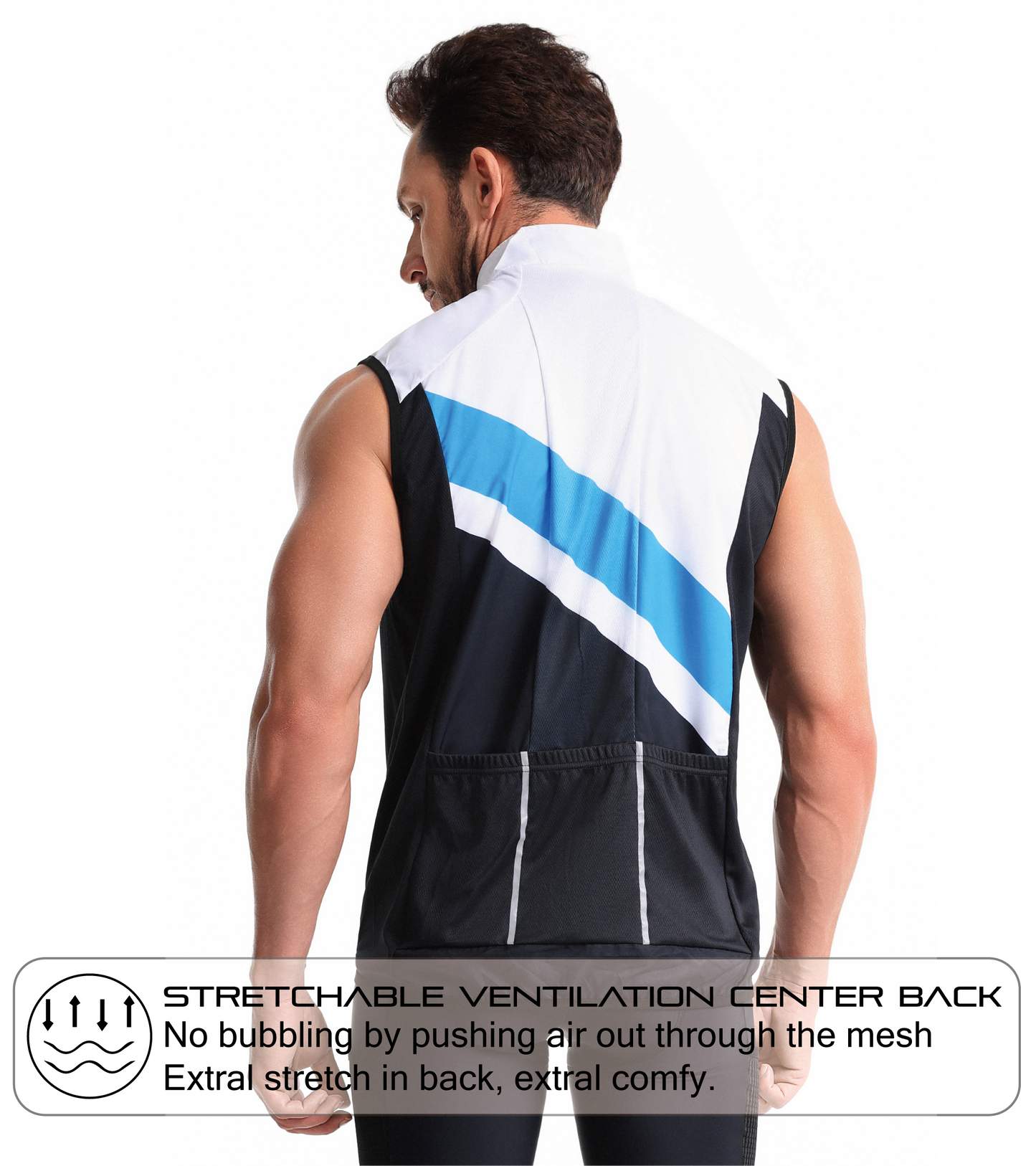 Club Fit Men's Windproof Cycling Vest - E7