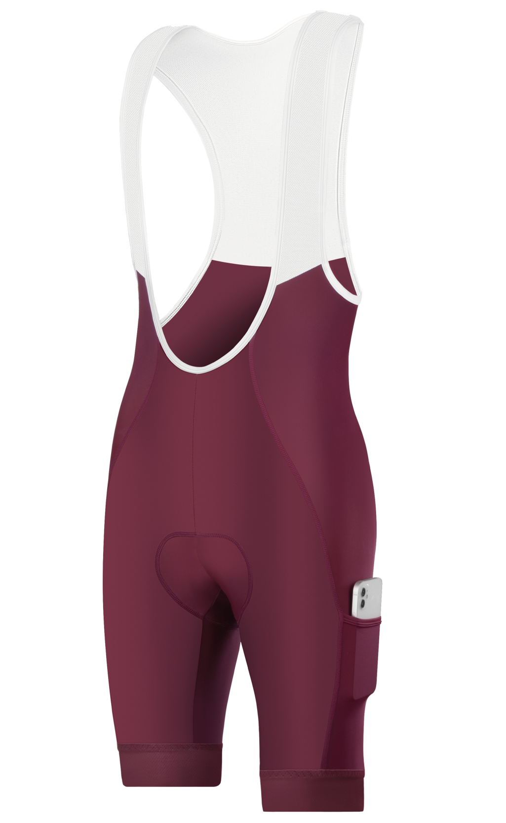 Burgundy Cargo Cycling Bib Short- B59