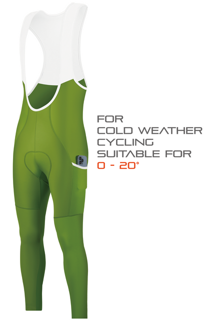 Men's Thermal Bib Tight with Five Pockets -D31