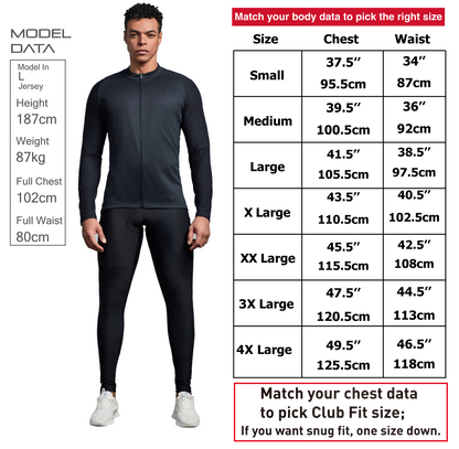 Club Fit Fleeced Long Sleeve Jersey-D11