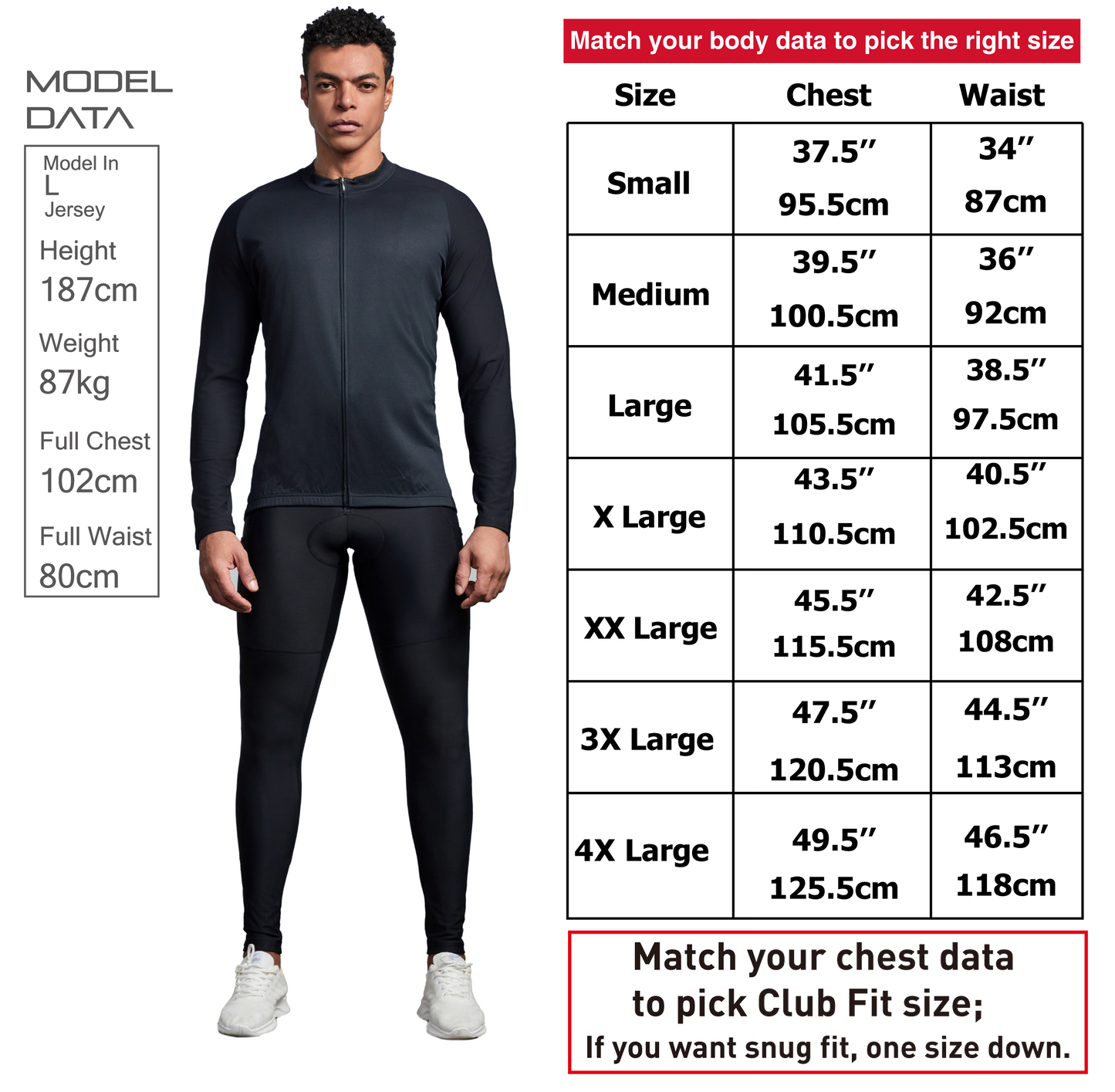 Club Fit Fleeced Long Sleeve Jersey-D27