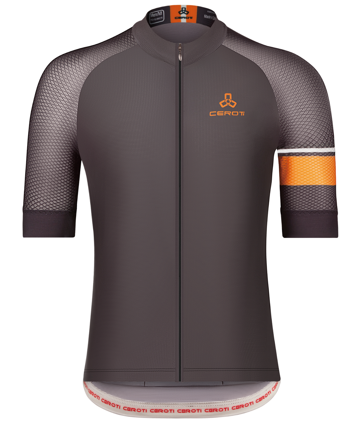 C8 CEROTIPOLAR Men's Snug Fit AirCool Cycling Jersey Bike Shirts Quick-dry Cycling Jersey with Full Zipper, Light Weight Fabric, 3 Rear Pockets for Road, Gravel & MTB
