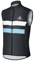 E1 CEROTIPOLAR Men's Cycling Vest with 3 Reflective Tape Cargo Pockets, Micro Softshell Windproof Bike Vest
